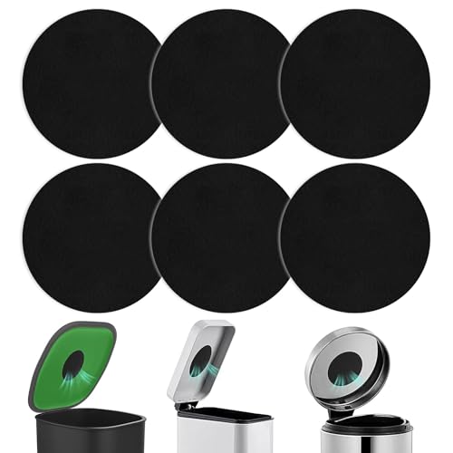 Foyods Kohlefilter für Küchenkomposteimer, 6 Stück Kompostfilter für Arbeitsplatteneimer, 6,5 Zoll Kohlefilter für Komposteimer, Aktivkohle-Ersatzfilter zum Nachfüllen von Haushaltseimern, rund von Foyods
