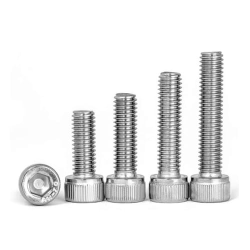 Foyoram #1-64 x 3/8" UNC Zylinderschrauben mit Innensechskant 20 Stück Edelstahl Unified Thread Standard (#1-64 x 3/8",20) von Foyoram