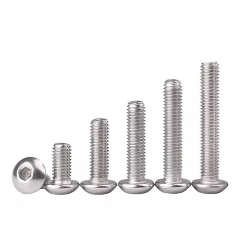Foyoram #2-56x1/4" UNC Halbrundkopfschrauben mit Innensechskant Edelstahl 100 Stück Gewinde 2#-56 Schrauben mit Halbrundkopf mit Innensechskant ANSI/ASME B 18.3 Foyoram #2-56x1/4" UNC Halbrundkopfschrauben mit Innensechskant Edelstahl 100 Stück Gewinde 2#-56 Schrauben mit Halbrundkopf mit Innensechskant ANSI/ASME B 18.3 von Foyoram