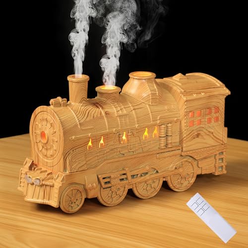 Foyucool Zug Aroma Diffuser, 300ML Luftbefeuchter mit Nachtlicht, 2 Sprühbilder und Quallenförmiges Spray, mit Fernbedienung und Timerfunktion, für Zuhause, Yoga und zum Entspannen Foyucool Zug Aroma Diffuser, 300ML Luftbefeuchter mit Nachtlicht, 2 Sprühbilder und Quallenförmiges Spray, mit Fernbedienung und Timerfunktion, für Zuhause, Yoga und zum Entspannen von Foyucool