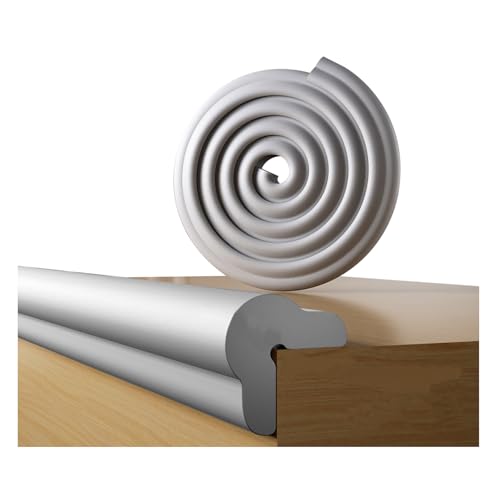 Ecken- & Kantenschutz,Kindersicherer Möbelkantenschutz – 4 Eckenschützer + 2m Schaumstoffleiste | Selbstklebend, Stoßfest, Für Tische & Babyzimmer (grau) von Fozobaiy