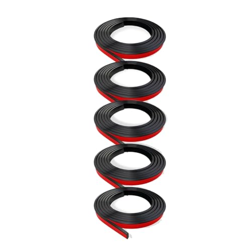 Fozriybefy 5 Rollen Fenstergitter-Einsätze, Gitter-Set, Selbstklebend, für Abziehen und Aufkleben, Simulierte DIY-Fensterdekoration, Schwarz von Fozriybefy