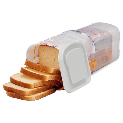 Fozriybefy Transparente Brotbox Aus Kunststoff Zur Frischhaltung Von Toast, Aufbewahrungshalter mit Deckel, Brot-Crisper, Brot-Aufbewahrungsbehälter, A von Fozriybefy
