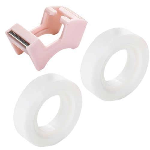 Beschreibbares Klebeband mit hoher Sichtbarkeit, Scrapbooking-Paket mit 2 Klebebandabrollern mit Bandschneider für Ersatzbandschneider von Fpbiagoq