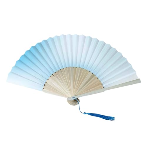 Chinesischer Farbverlauf, Handventilator mit orientalischem Stil, faltbarer Ventilator für Innen- und Außenbereich, Partys, Event-Dekoration oder Freizeitgebrauch, Party-Fächer Chinesischer Farbverlauf, Handventilator mit orientalischem Stil, faltbarer Ventilator für Innen- und Außenbereich, Partys, Event-Dekoration oder Freizeitgebrauch, Party-Fächer von Fpbiagoq