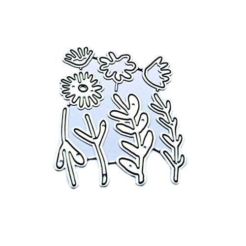 Fpbiagoq 1 Set Blumen Wildglas Metall Stanzformen Pflanze Prägeschablone Handwerk Scrapbooking Kartenherstellung Album von Fpbiagoq