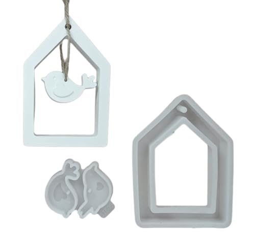 Fpbiagoq 2 PCs Haus mit Vogelform von Fpbiagoq