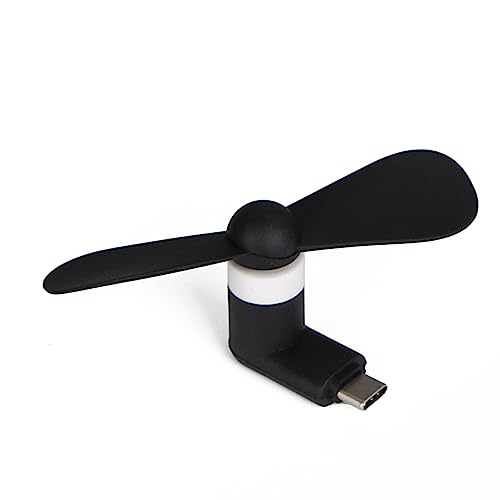 Fpbiagoq Kleiner Ventilator für Handy, Tablet, Outdoor, tragbarer USB-Typ-C-Anschluss, Kühlventilator für tragbaren USB-C-Anschluss von Fpbiagoq