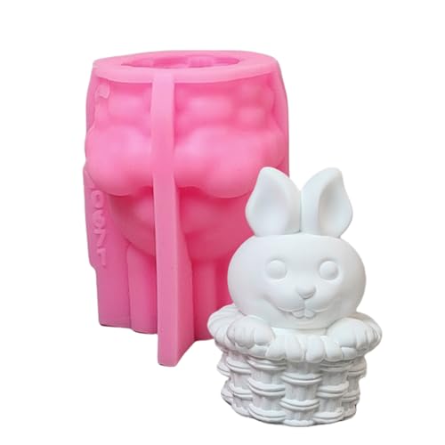 Fpbiagoq -Korb Kaninchen Statue Silikonkerzenform Epoxidharz Silikonformen für Kerzenseife Fondant Schokoladenkuchen Fpbiagoq -Korb Kaninchen Statue Silikonkerzenform Epoxidharz Silikonformen für Kerzenseife Fondant Schokoladenkuchen von Fpbiagoq