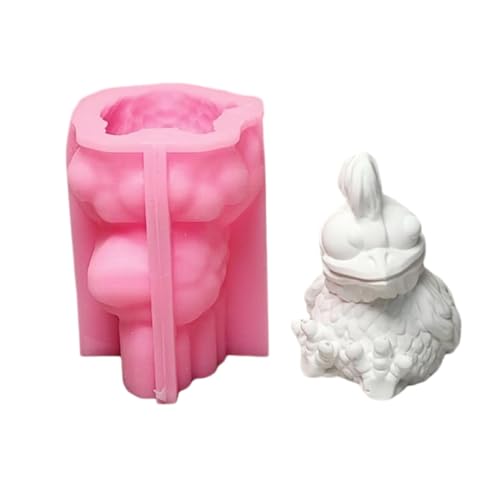 Fpbiagoq Lustige Hühnerform handgefertigte Silikonformen Pflastern Formen Ornament Formen Gussformen tierische Schimmelpilze von Fpbiagoq