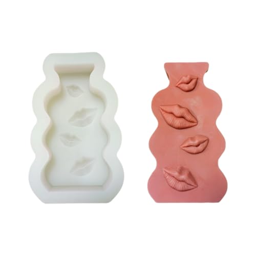Fpbiagoq Pucker Up Lips Kerzenformen Silikonform Gipsformen Kusslippenmundformen Epoxidharzformen für von Fpbiagoq