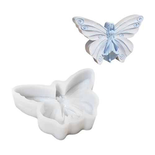 Fpbiagoq Schmetterling Feen Kerzenform -Oramentformen handgefertigte Gussform Formen Silikonformen Plastern Formen Fpbiagoq Schmetterling Feen Kerzenform -Oramentformen handgefertigte Gussform Formen Silikonformen Plastern Formen von Fpbiagoq
