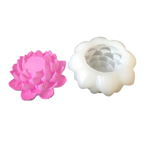 Fpbiagoq Silikonkerzenformen für Blumenmotiven für Epoxidharz handgefertigte Kerzenseife Fondant Candy Cake Formen von Fpbiagoq