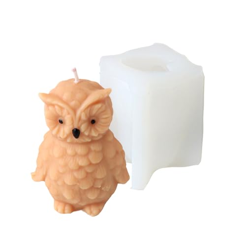Fpbiagoq Stehende Eule Kerzenformen Silikonform Gipsformen Handgefertigte Papageienformen Ornamentformen von Fpbiagoq