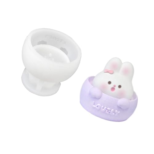Fpbiagoq Tasse Hasen Kerzenformen Gussformen Silikonform Ornamentformen Kerzenherstellungsformen Epoxidharzformen von Fpbiagoq