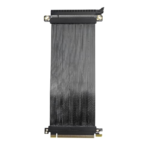 PCIE 5.0 X16 Dünnes Flachbandkabel, 180 Grad paralleles Design, schnelle Geschwindigkeit und Stabilität, GPU-Verlängerungskabel für GPU-Festplatten von Fpbiagoq