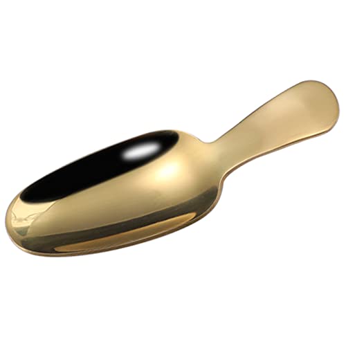Teelöffel aus Edelstahl, kurzer Griff, Tee-Schaufel, Kaffeelöffel, Zuckerlöffel, Eiscreme, Gewürze oder Gewürzspatel von Fpbiagoq