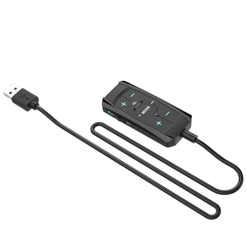USB-Soundadapter, keine externe Soundkarte, Hörsteuerungstreiber mit 7.1-Surround-Kabel, langes Kabel für PC-Mikrofon, Mikrofon, Headset, keine Notwendigkeit von Fpbiagoq