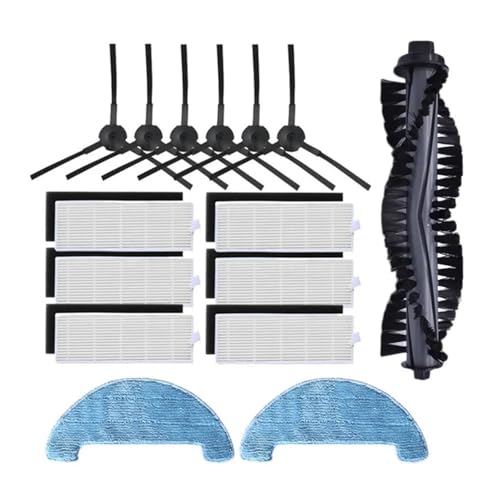 Ersatz For Seitenbürstenfilter Und Wischtuch For Kehrroboter, Kompatibel Mit Danhui X420, Staubsauger-Ersatzteile Und Zubehör(15pcs) von Fqazvjngb
