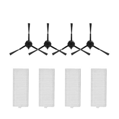 Ersatz-Hauptseitenbürstenfilter-Wischtuch For Roboterstaubsauger, Kompatibel Mit Polaris PVCR 6001 IQ, Kompatibel Mit Beko VRR80214VB VRR94314VB, Zubehör For Roboterstaubsauger(8pcs) von Fqazvjngb