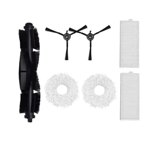 Ersatz-Hauptwalze, Seitenbürste, Filter, Wischtuch For Roboterstaubsauger, Kompatibel Mit Philips R6Slim XU6500 XV1466 1461, Zubehör For Roboterstaubsauger(A) von Fqazvjngb