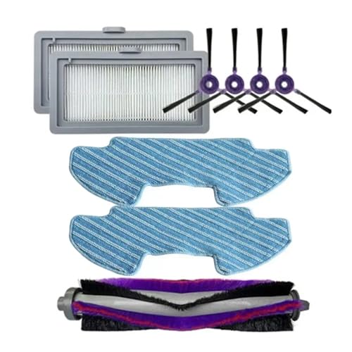 Ersatz-Kehrroboter-Hauptbürstenfilter-Seitenbürsten-Mopptuch-Kit, Kompatibel Mit Powerbot-E VR05R5050WK, Roboter-Staubsauger-Zubehör von Fqazvjngb