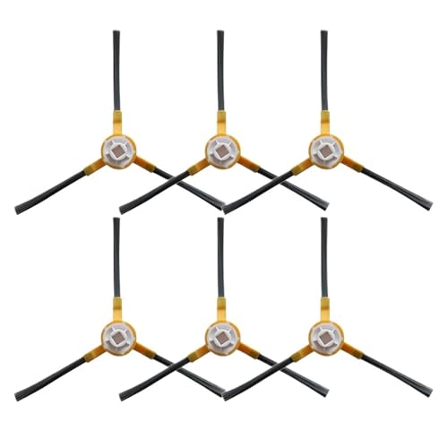 Ersatz-Seitenbürsten-Set For Roboter-Staubsauger, 6er-Pack, Kompatibel Mit NETBOT S15, Ersatzteile For Roboter-Staubsauger von Fqazvjngb