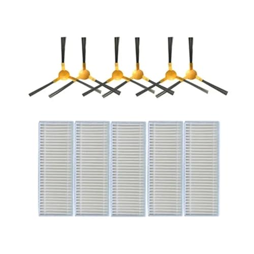 Ersatz-Seitenbürstenfilter-Wischtuch For Kehrroboter-Staubsauger, Kompatibel Mit Haier T550W/T560H DEXP MMB-300, Zubehör For Roboter-Staubsauger(11pcs) von Fqazvjngb