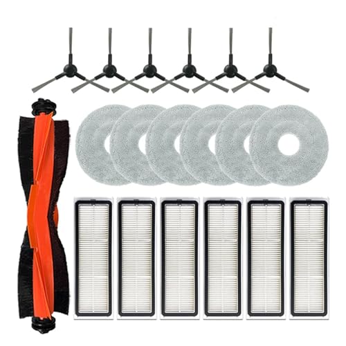 Kehrroboter-Filter, Hauptseitenbürste, Wischtuch Ersetzen, Kompatibel Mit Xiaomi S20+/S10 Plus/B108GL/B105/B108CN B113CN, Staubsaugerzubehör(19pcs) von Fqazvjngb