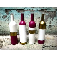 Bottiglie Colorate - Farbige Flaschen Glasblumentopf Bottiglia Design Shabby von FraRoDesign