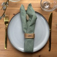 Serviettenring - Holz Frühstück Brunch Lunch Tischdeko Hochzeit Geburtstag Bon Appetit von Frachtholz