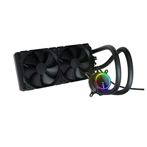 Fractal Design Celsius+ S28 Dynamic X2 PWM Black 280mm ARGB Pumpe, Silent Performance Slim Radiator AIO CPU Wasserkühlung, Liquid/Water Cooler von Fractal Design