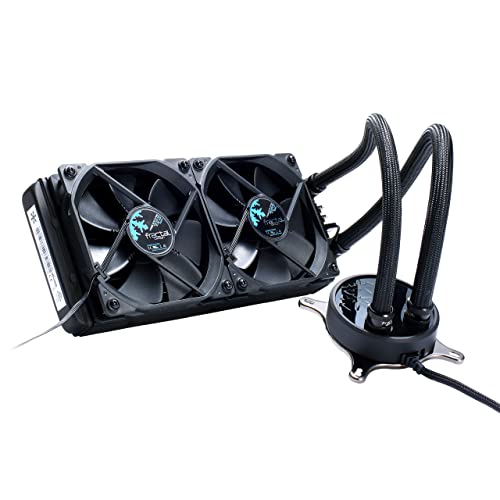 Fractal Design Celsius S24 Blackout - Water Cooling Unit Wasserkühlung, Lüfter für (High end) Gaming PC Gehäuse, schwarz, FD-WCU-CELSIUS-S24-BKO von Fractal Design