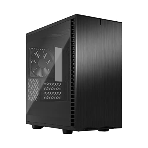 Fractal Design Define 7 Mini Black - Light Tinted Tempered Glass - Brushed Aluminum/Steel Micro ATX Silent Window Mini Tower Computer Case von Fractal Design