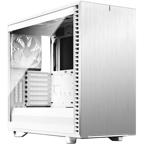 Fractal Design Define 7 White TG Modulares Silent E-ATX Mid Tower PC-Gehäuse aus Aluminium/Stahl mit seitlichem Fenster aus Tempered Glass, weiß Fractal Design Define 7 White TG Modulares Silent E-ATX Mid Tower PC-Gehäuse aus Aluminium/Stahl mit seitlichem Fenster aus Tempered Glass, weiß von Fractal Design