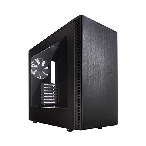 Fractal Design Define Nano S Black Window, PC Gehäuse (Midi Tower mit seitlichem Fenster) Case Modding für (High End) Gaming PC, schwarz von Fractal Design