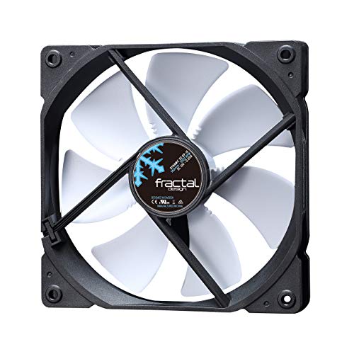 Fractal Design Dynamic X2 GP-14 Computer Fan - Silent Fan - High Airflow – 140x140x25 mm – 1000RPM – FDB-Bearings – Trip Wire - Aerodynamically shaped struts – 12v - Black/White (Single) Fractal Design Dynamic X2 GP-14 Computer Fan - Silent Fan - High Airflow – 140x140x25 mm – 1000RPM – FDB-Bearings – Trip Wire - Aerodynamically shaped struts – 12v - Black/White (Single) von Fractal Design