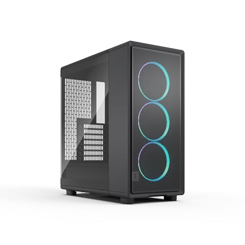 Fractal Design Epoch Black RGB - Leicht getöntes Seitenteil aus gehärtetem Glas - Gaming-PC - Mesh-Frontpanel - DREI Momentum 12 RGB-Lüfter inkl. - Geräumiger Innenraum - ATX/mATX/ITX Unterstützung Fractal Design Epoch Black RGB - Leicht getöntes Seitenteil aus gehärtetem Glas - Gaming-PC - Mesh-Frontpanel - DREI Momentum 12 RGB-Lüfter inkl. - Geräumiger Innenraum - ATX/mATX/ITX Unterstützung von Fractal Design