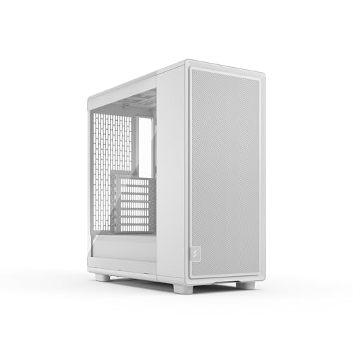 Fractal Design Epoch White - Klares Seitenteil aus gehärtetem Glas - Gaming-PC-Gehäuse - Mesh-Frontpanel - DREI Momentum 12-Lüfter inkl. - Geräumiger Innenraum - ATX/mATX/ITX Unterstützung von Fractal Design