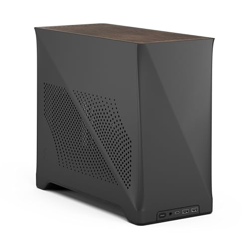 Fractal Design Era 2 Charcoal ITX PC-Gehäuse - Aluminium, Walnussholz, Bis 240mm Radiatoren, Zwei Aspect 12 PWM Lüfter für Hervorragenden Airflow Fractal Design Era 2 Charcoal ITX PC-Gehäuse - Aluminium, Walnussholz, Bis 240mm Radiatoren, Zwei Aspect 12 PWM Lüfter für Hervorragenden Airflow von Fractal Design