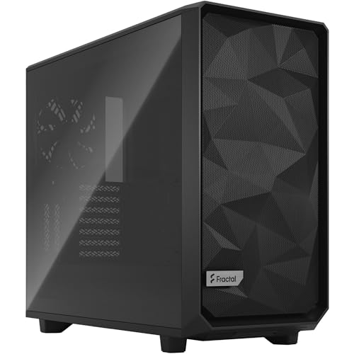 Fractal Design Meshify 2 Black ATX Flexible Light Tinted Tempered Glass Window Mid Tower Computer Case Fractal Design Meshify 2 Black ATX Flexible Light Tinted Tempered Glass Window Mid Tower Computer Case von Fractal Design