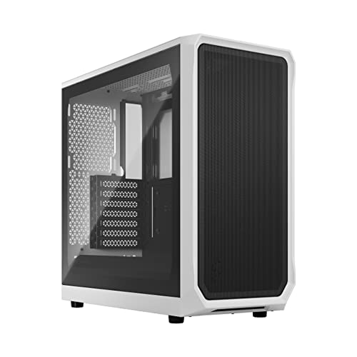 Fractal Design Focus 2 White - Tempered Glass Clear Tint - Mesh Front – Two 140 mm Aspect Fans Included - ATX Gaming Case Fractal Design Focus 2 White - Tempered Glass Clear Tint - Mesh Front – Two 140 mm Aspect Fans Included - ATX Gaming Case von Fractal Design
