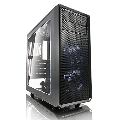 Fractal Design Focus G Grey Window, PC Gehäuse (Midi Tower mit seitlichem Fenster) Case Modding für (High End) Gaming PC, grau von Fractal Design