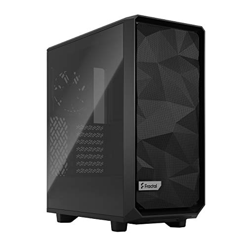 Fractal Design Meshify 2 Compact Black ATX Flexible High-Airflow Light Tinted Tempered Glass Window Mid Tower Computer Case von Fractal Design