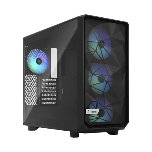 Fractal Design Meshify 2 Lite RGB Black ATX Flexible Light Tinted Tempered Glass Window Mid Tower Computer Case Fractal Design Meshify 2 Lite RGB Black ATX Flexible Light Tinted Tempered Glass Window Mid Tower Computer Case von Fractal Design