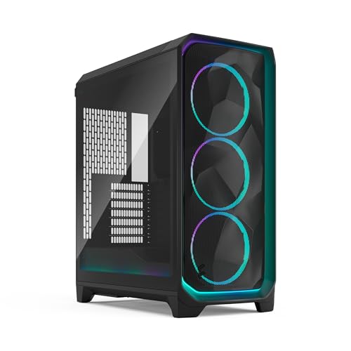 Fractal Design Meshify 3 Ambience Pro RGB Black TG Light Tint - Gaming Computer-Gehäuse – Facetten-Mesh-Front – Gen 2 ARGB Beleuchtung via Adjust Pro Hub – DREI RGB Momentum 14 Lüfter enthalten Fractal Design Meshify 3 Ambience Pro RGB Black TG Light Tint - Gaming Computer-Gehäuse – Facetten-Mesh-Front – Gen 2 ARGB Beleuchtung via Adjust Pro Hub – DREI RGB Momentum 14 Lüfter enthalten von Fractal Design