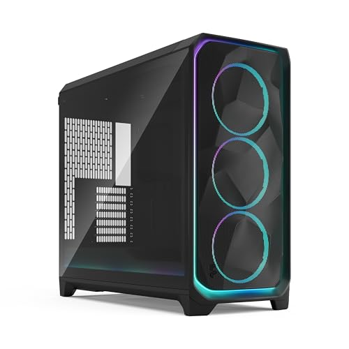 Fractal Design Meshify 3 XL Ambience Pro RGB Black Tempered Glass Light Tint Gaming Computer-Gehäuse – Gen 2 ARGB Beleuchtung via Adjust Pro Hub – DREI RGB Momentum 14 Lüfter enthalten Fractal Design Meshify 3 XL Ambience Pro RGB Black Tempered Glass Light Tint Gaming Computer-Gehäuse – Gen 2 ARGB Beleuchtung via Adjust Pro Hub – DREI RGB Momentum 14 Lüfter enthalten von Fractal Design