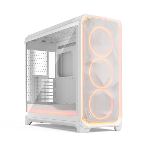 Fractal Design Meshify 3 XL Ambience Pro RGB White Tempered Glass Clear Tint Gaming Computer-Gehäuse – Gen 2 ARGB Beleuchtung via Adjust Pro Hub – DREI RGB Momentum 14 Lüfter enthalten Fractal Design Meshify 3 XL Ambience Pro RGB White Tempered Glass Clear Tint Gaming Computer-Gehäuse – Gen 2 ARGB Beleuchtung via Adjust Pro Hub – DREI RGB Momentum 14 Lüfter enthalten von Fractal Design
