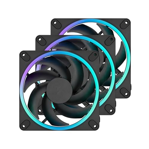 Fractal Design Momentum 14 RGB - Leiser PC-Gehäuselüfter - 140 mm - ARGB Gen 2-20 LEDs - Flüssigkristallpolymer (LCP) Flügel - Fluiddynamisches Lager (FDB) - Kühlleistung - Schwarz - 3er-Pack Fractal Design Momentum 14 RGB - Leiser PC-Gehäuselüfter - 140 mm - ARGB Gen 2-20 LEDs - Flüssigkristallpolymer (LCP) Flügel - Fluiddynamisches Lager (FDB) - Kühlleistung - Schwarz - 3er-Pack von Fractal Design