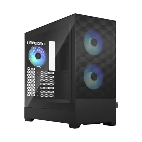 Fractal Design Pop Air RGB Black - Tempered Glass Clear Tint - Honeycomb Mesh Front – TG Side Panel - Three 120 mm Aspect 12 RGB Fans Included – ATX High Airflow Mid Tower PC Gaming Case Fractal Design Pop Air RGB Black - Tempered Glass Clear Tint - Honeycomb Mesh Front – TG Side Panel - Three 120 mm Aspect 12 RGB Fans Included – ATX High Airflow Mid Tower PC Gaming Case von Fractal Design